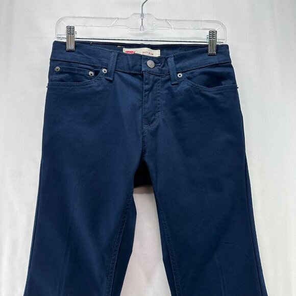Levi's 511 Slim Pants Youth Boys Sz 14(27x27) Regular Fit Straight Stretch Blue - Picture 3 of 12